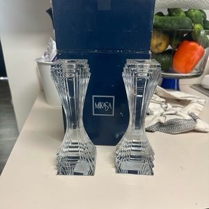 Mikasa candle holders